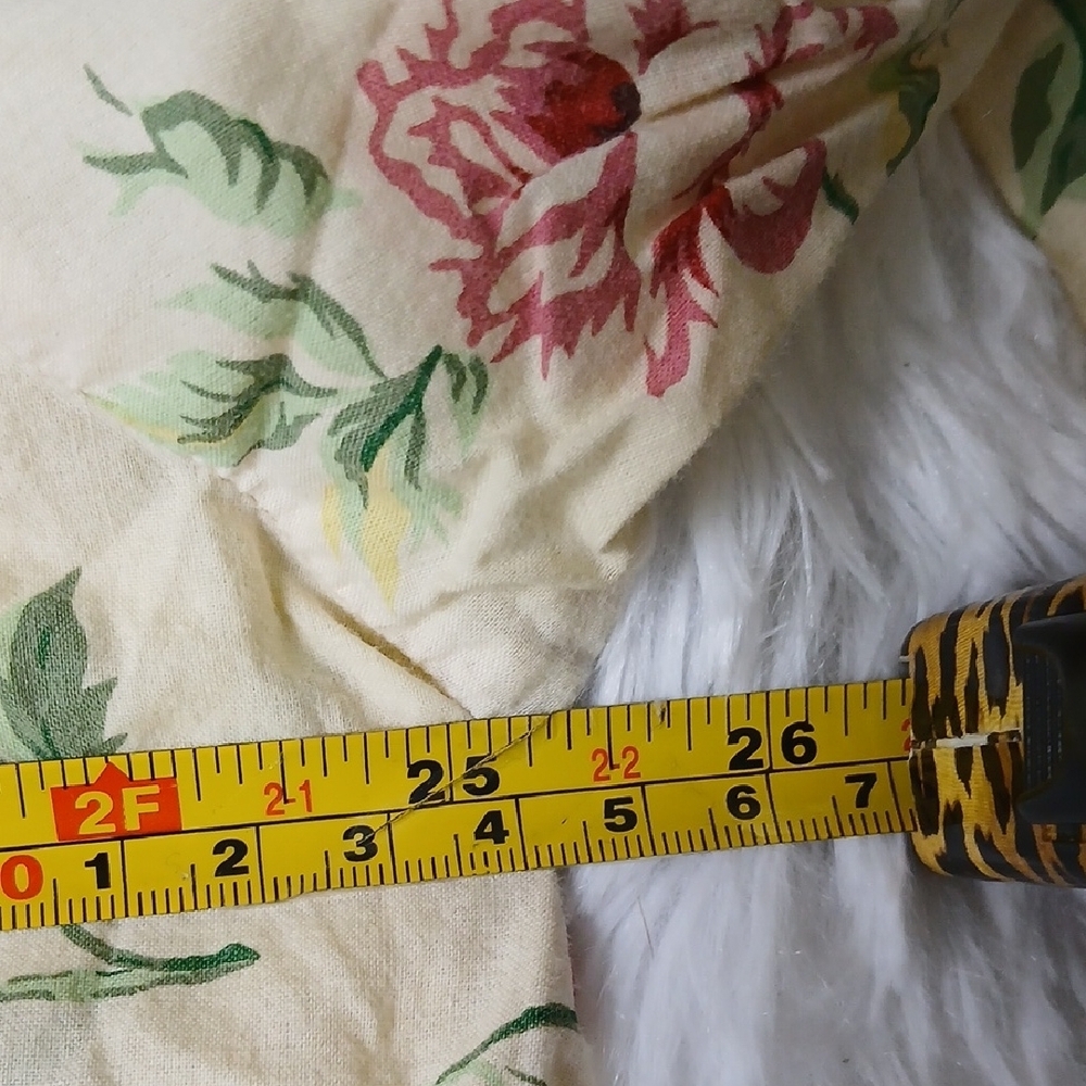 Vintage Gold Label Victoria's Secret Floral Cotton Button Front Sleep Top XL - Picture 12 of 12